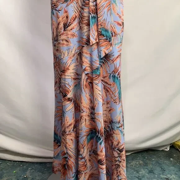 Sam Edelman NWT blue tropical print maxi dress - Picture 5 of 14